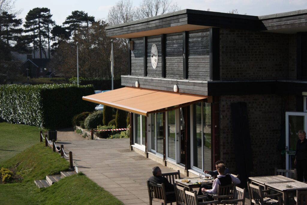 Patio awning installation by Cambridge Awnings